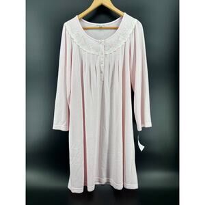 Vintage Miss Elaine Pink Nightgown Large Coquette Cottagecore